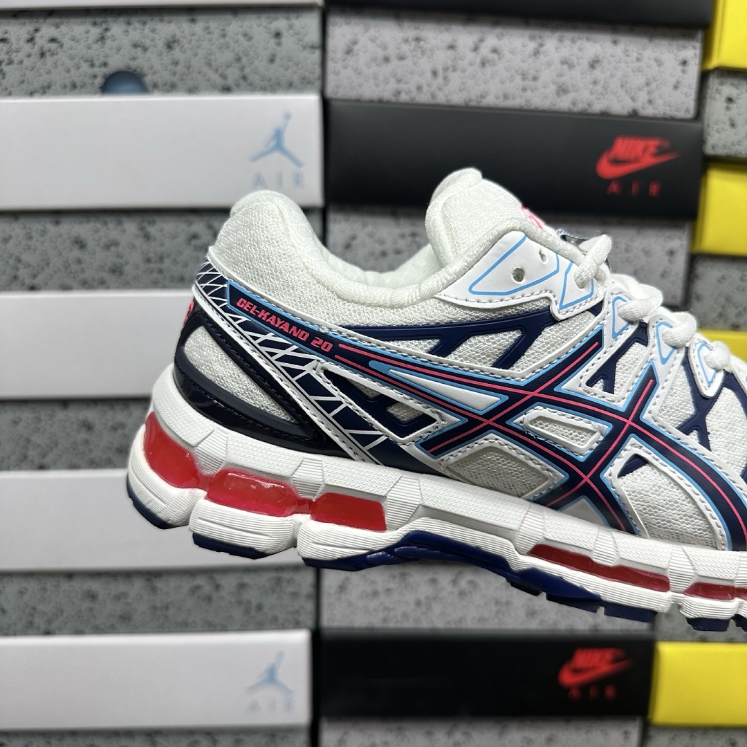 ASICS Gel-Kayano 20 (Cream Blue Red) - Image 3