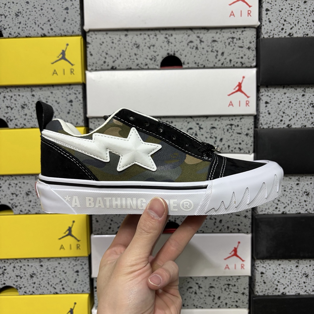 Vans Knu Skool Bape (Camo Green) - Image 3
