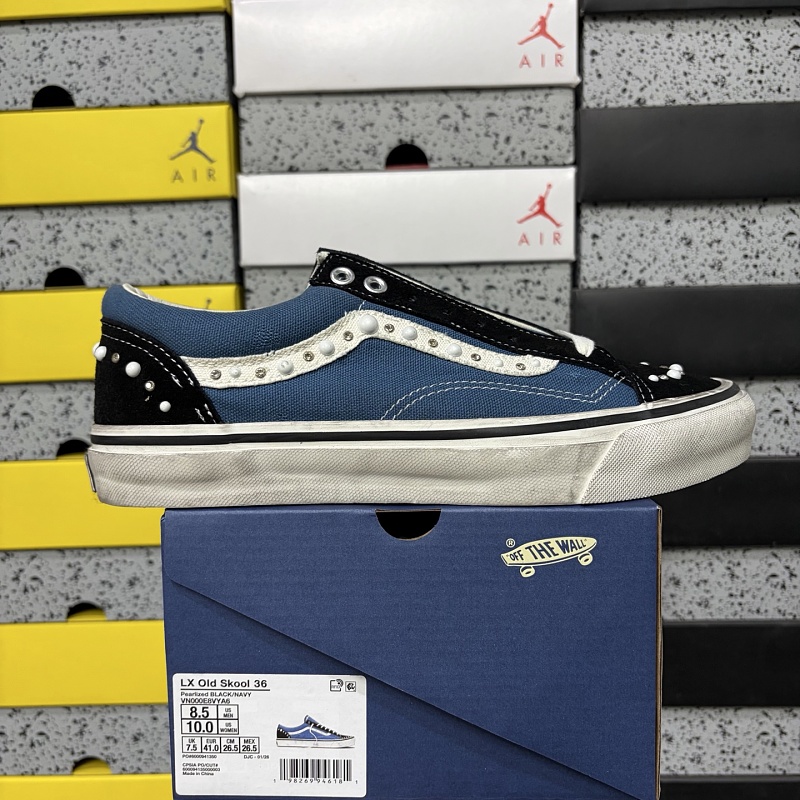 Vans LX Old Skool 36 Pearlized Pack Black Navy VN000E8VYA6 Bead Stud