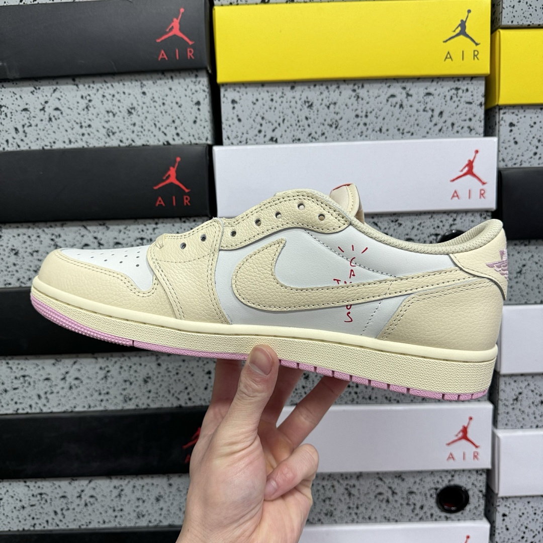 Nike Jordan 1 Retro Low OG SP Travis Scott Shy (Pink) - Image 6