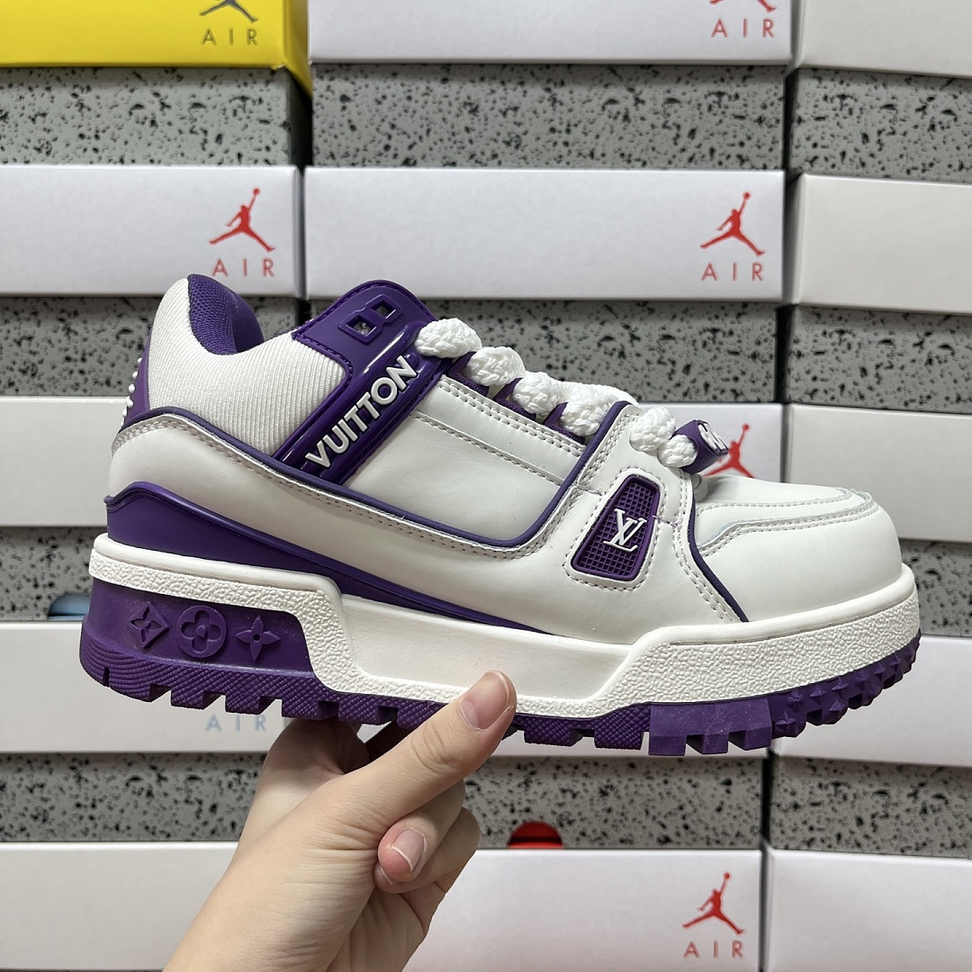 Louis Vuitton Trainer Maxi (White Purple) - Image 2