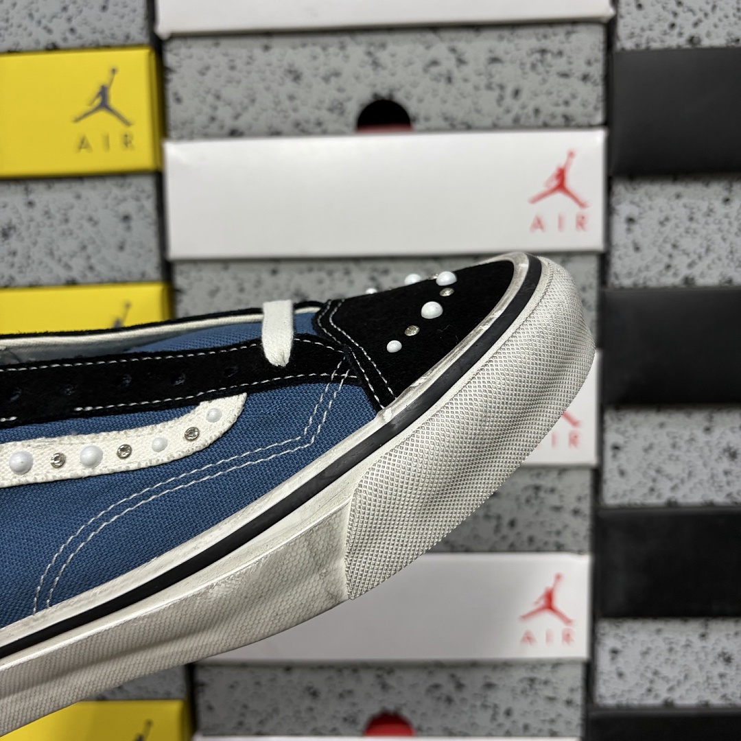 Vans LX Old Skool 36 Pearlized Pack Black Navy VN000E8VYA6 Bead Stud - Image 2