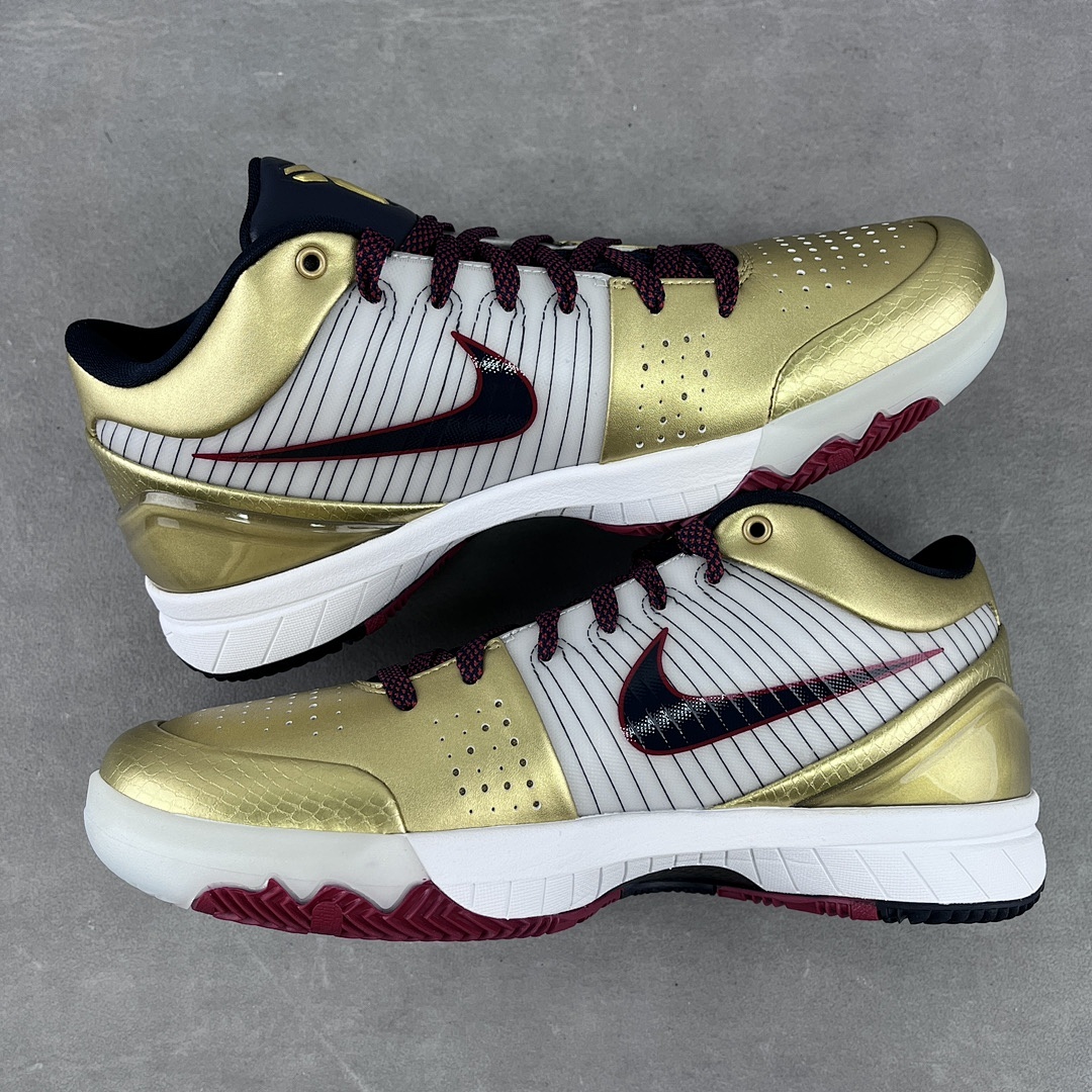 Nike Kobe 4 Protro Gold Medal ZK4 (White Black) - Image 6