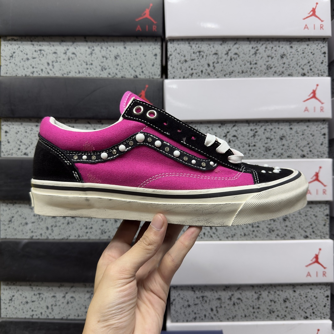 Vans OTW Old Skool 36 Pearlized Pack Pink Black VN000E8VHLE Red Bead - Image 3