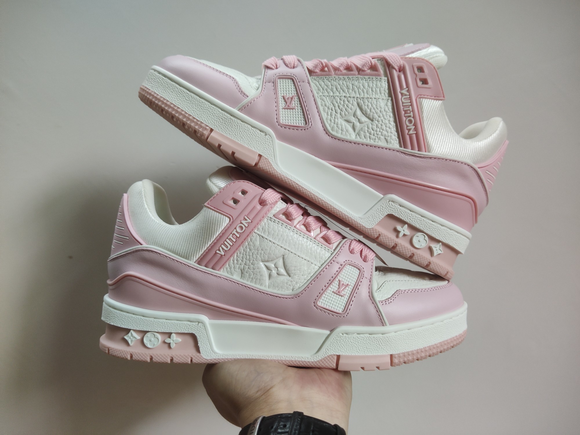 Louis Vuitton LV Trainer Pink Rose - Image 10