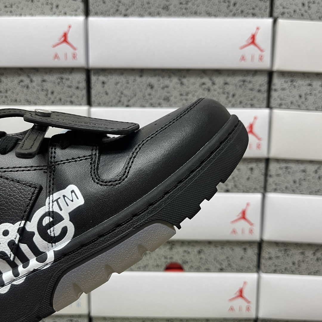 Off-White Out Of Office OOO Low Tops (Black White) - Image 8