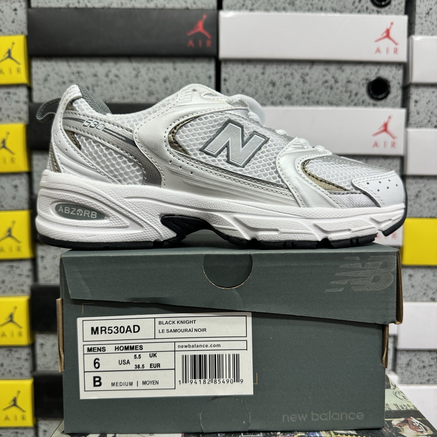 New Balance 530 (White Silver Metallic) - Image 11