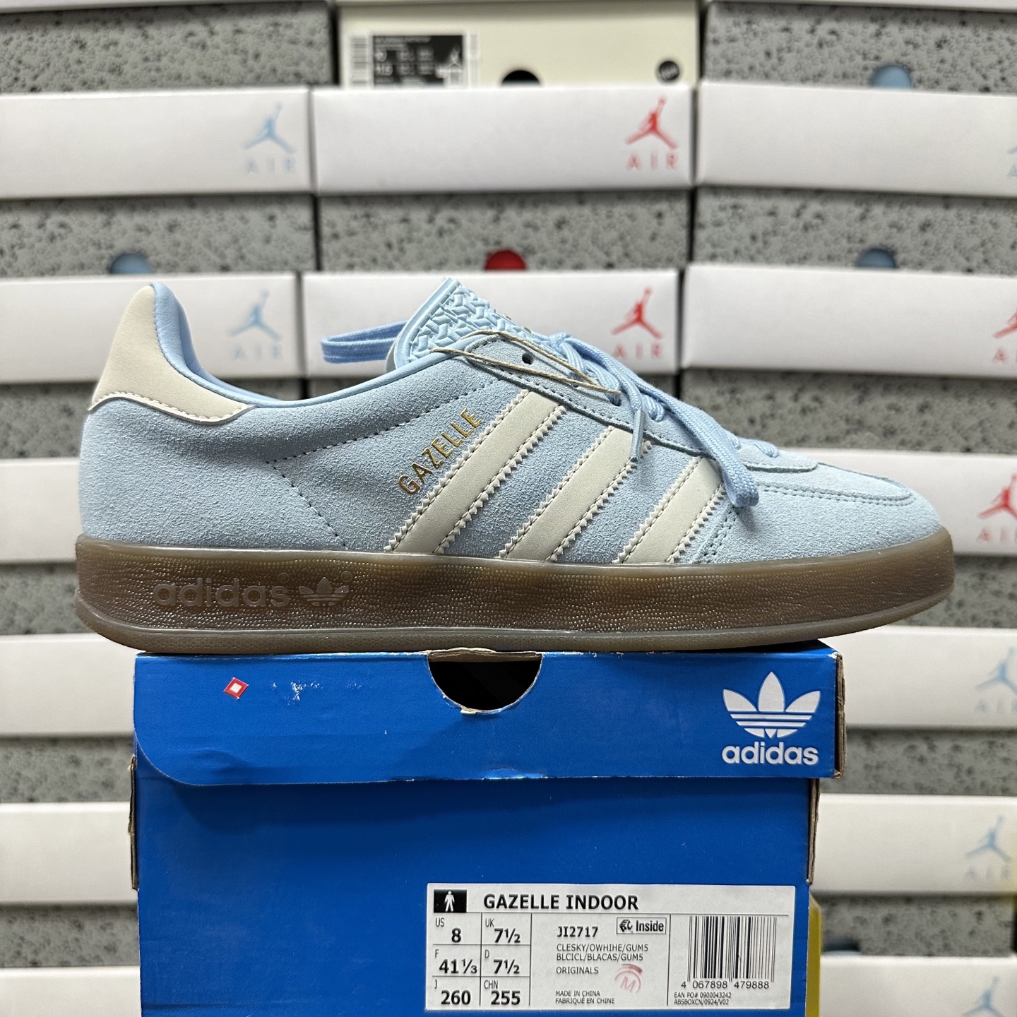 Adidas Gazelle Indoor Clear Sky Off White JI2717 - Image 11