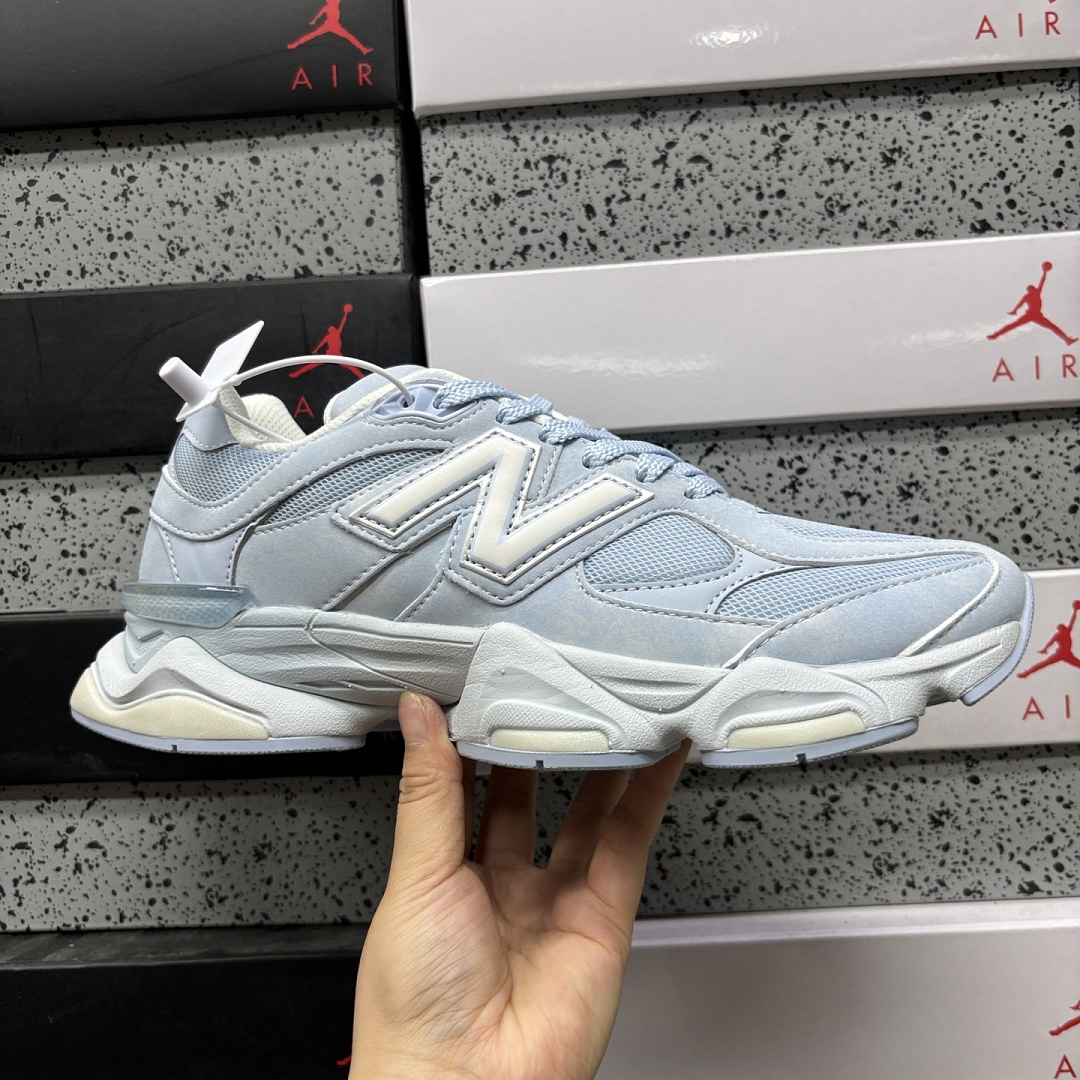 New Balance 9060 Sea Salt Oxford (Blue) - Image 8