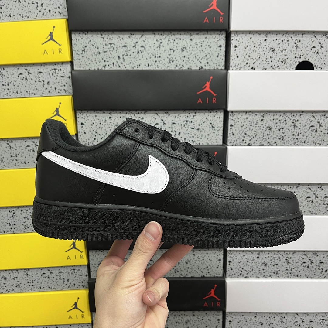 Nike Air Force 1 Low Supreme Black White Sup - Image 3