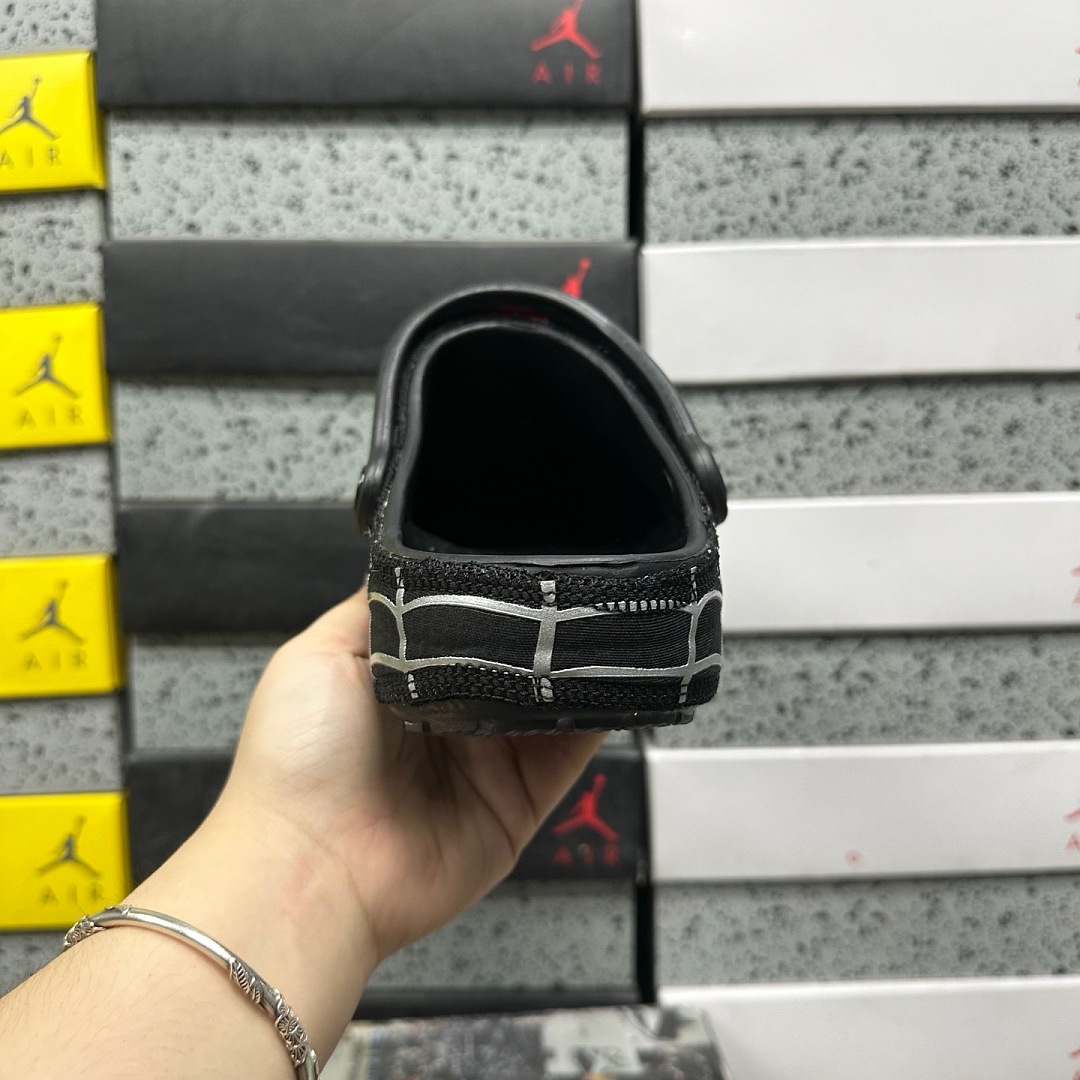 Crocs Black Silver - Image 3