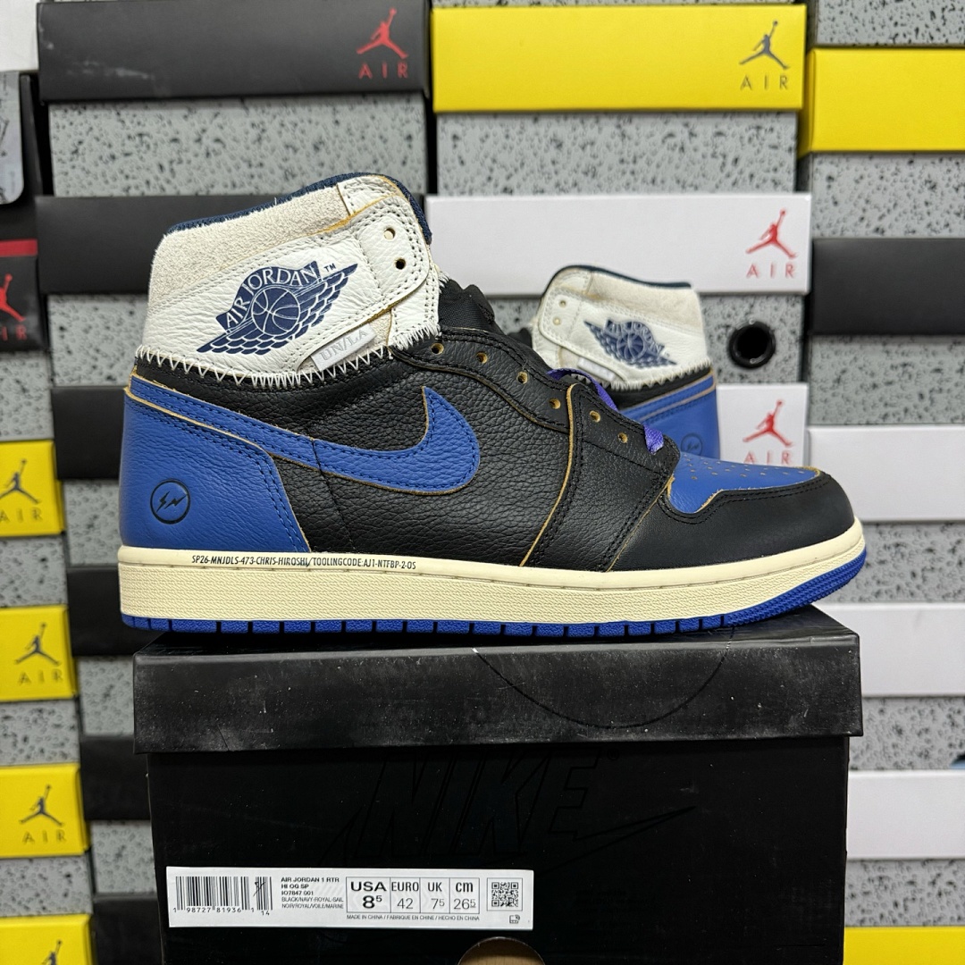 Nike Jordan 1 Retro High OG SP Fragment X Union LA Sport Royal UN (Blue)