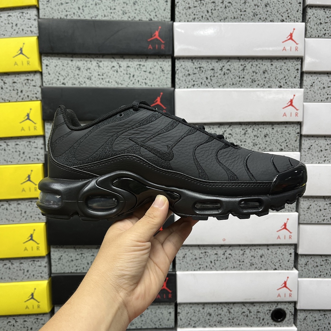 Nike Air Max Plus Triple Black Leather - Image 8