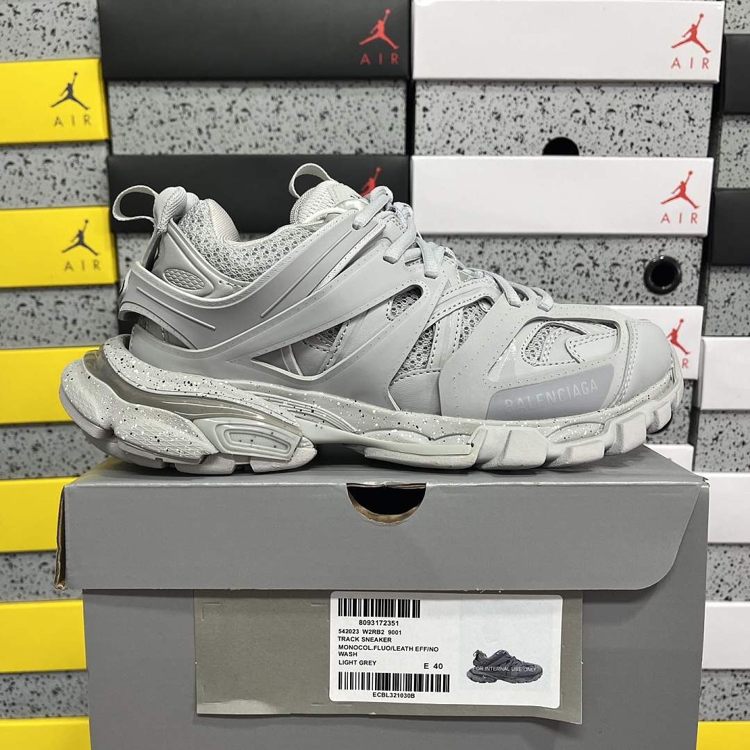 Balenciaga Track Light Grey Outsole Speckled