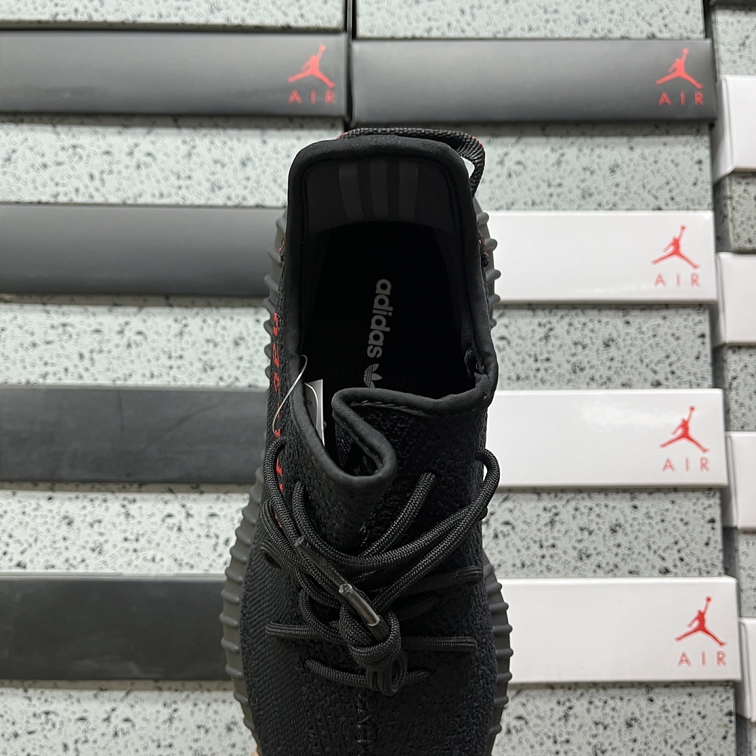 Adidas Yeezy Boost 350 V2 (Black Red) - Image 9