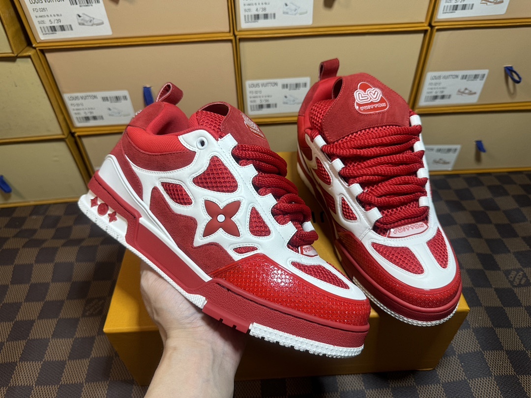 Louis Vuitton LV Skate Red Sports Shoes - Image 6