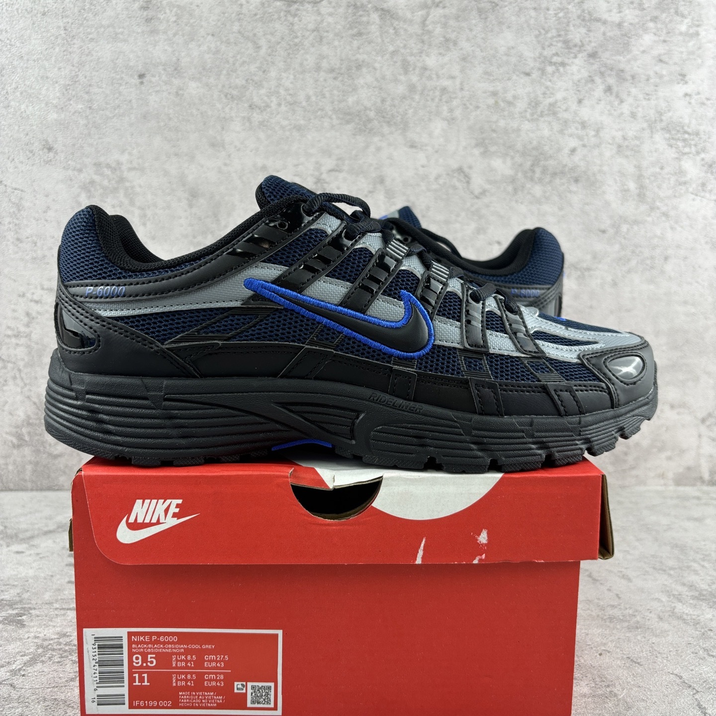 Nike P-6000 Black Cool Grey Obsidian - Image 10