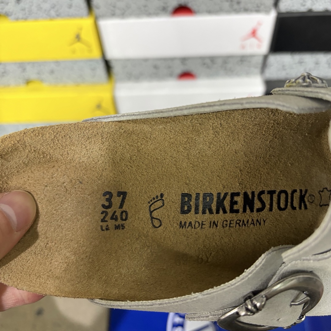 Birkenstock Birken Boston Soft Footbed Grey Metallic Buckle - Image 10