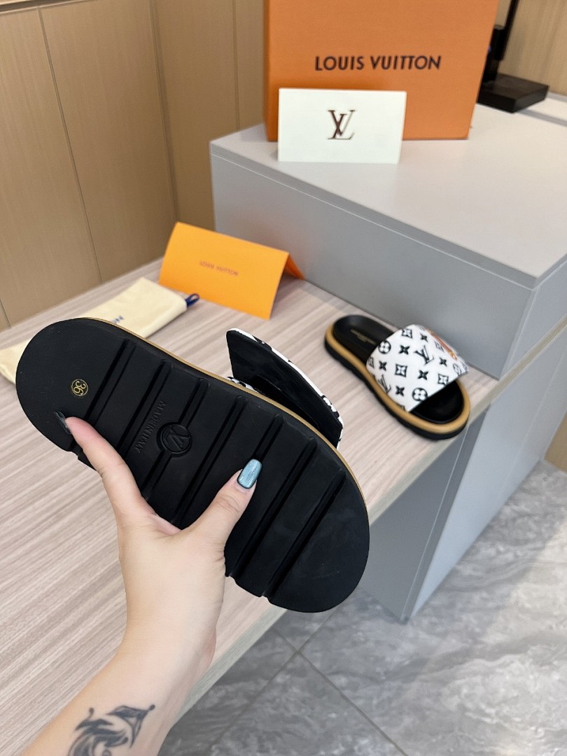 Louis Vuitton Velcro Slippers - Image 2