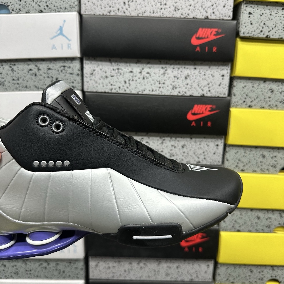 Nike Shox BB4 Black Silver Lapis - Image 10
