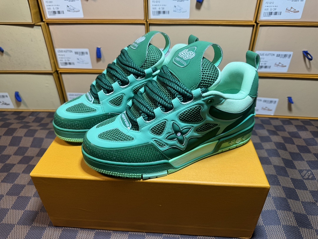 Louis Vuitton LV Skate Green Sports Shoes - Image 8