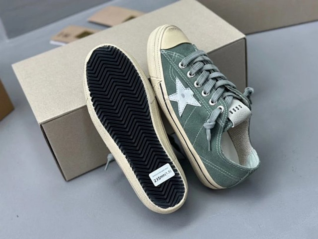 Golden Goose Deluxe Brand Green Silver Star - Image 8