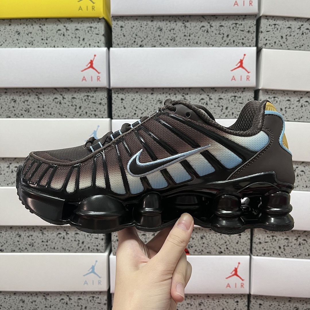 Nike Shox TL Velvet Brown Denim Turquoise - Image 4