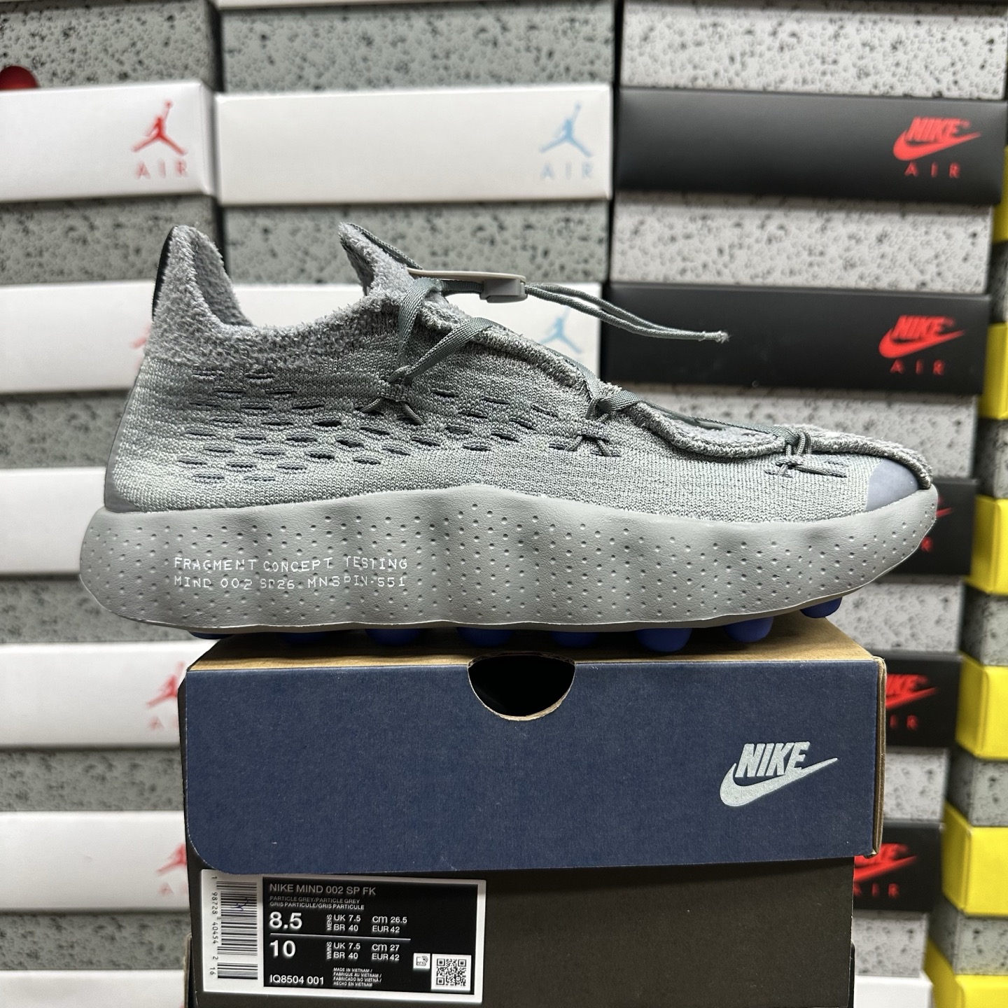 Nike Mind 002 Flyknit Fragment Particle (Grey) - Image 11