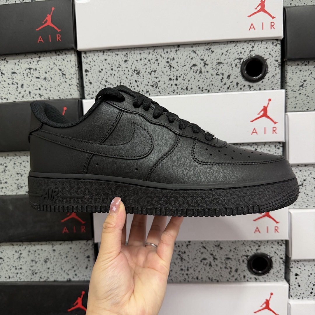 Nike Air Force 1 Low '07 (Black) - Image 9