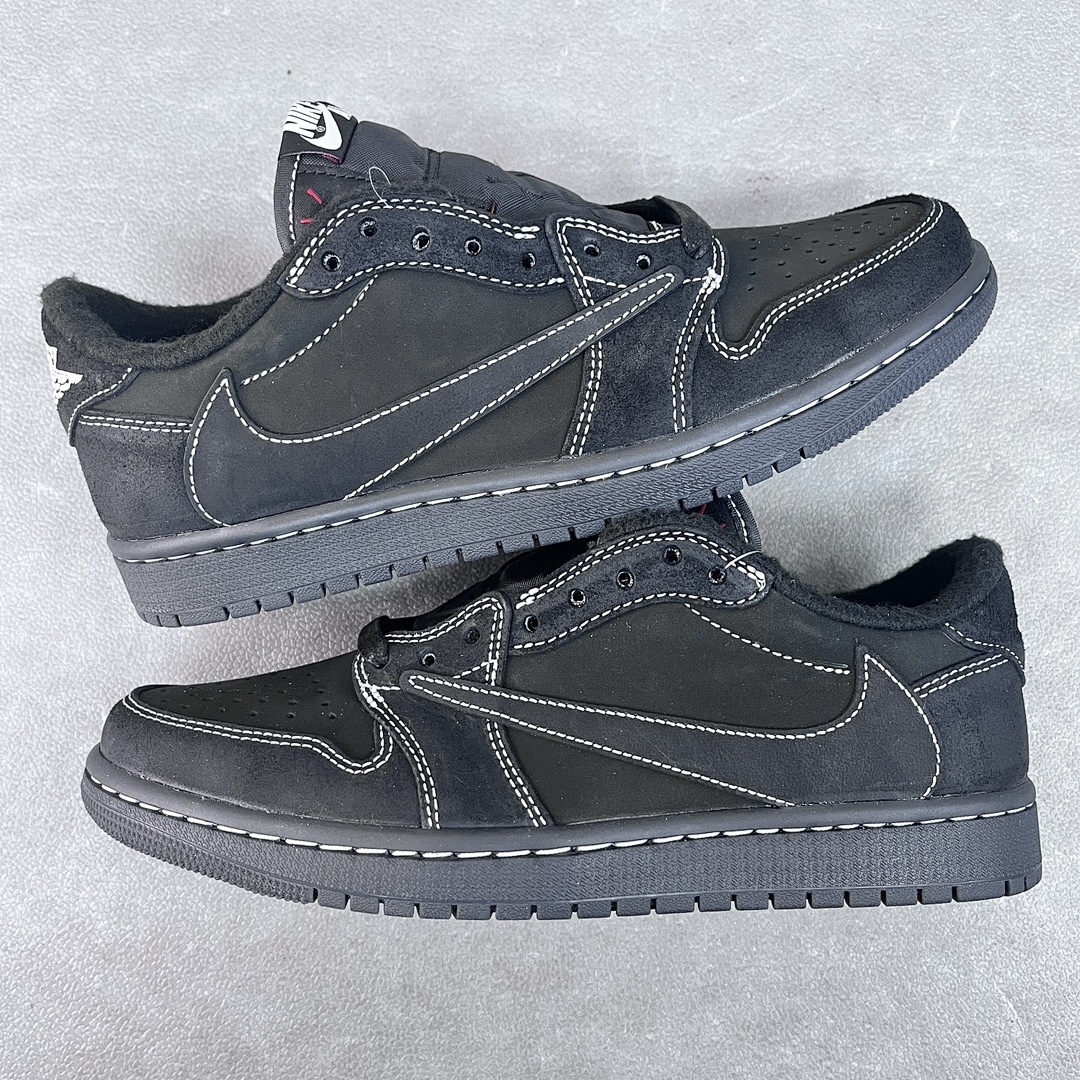 Chanel Travis Scott X Air Jordan 1 Low OG “Black Phantom - Image 9