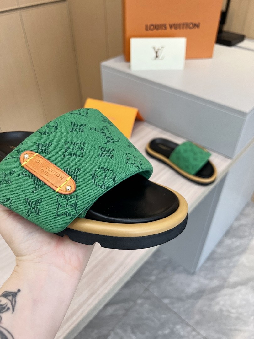 Louis Vuitton Velcro Slippers - Image 6