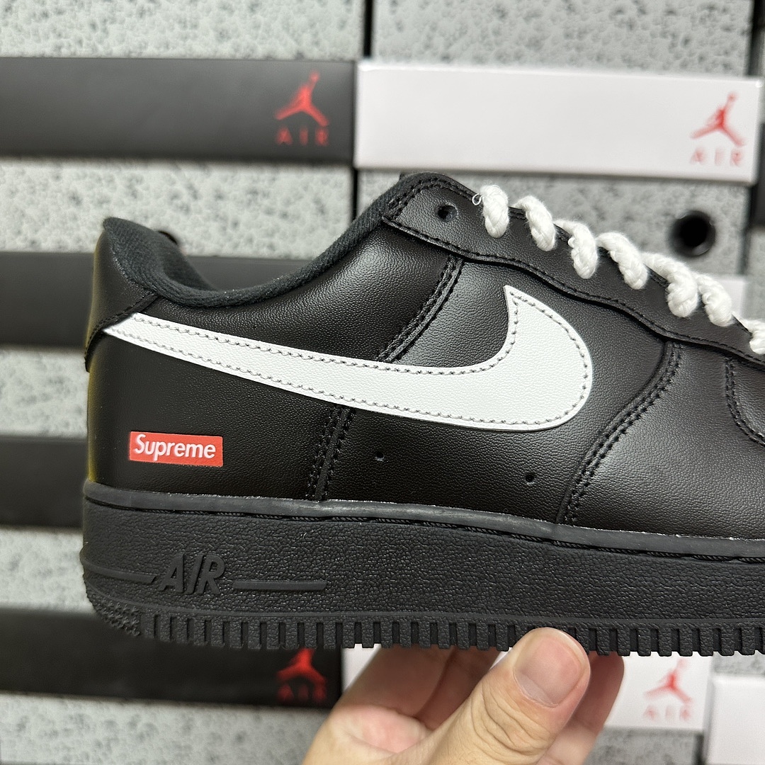 Nike Air Force 1 Low Supreme White Black Sup - Image 8
