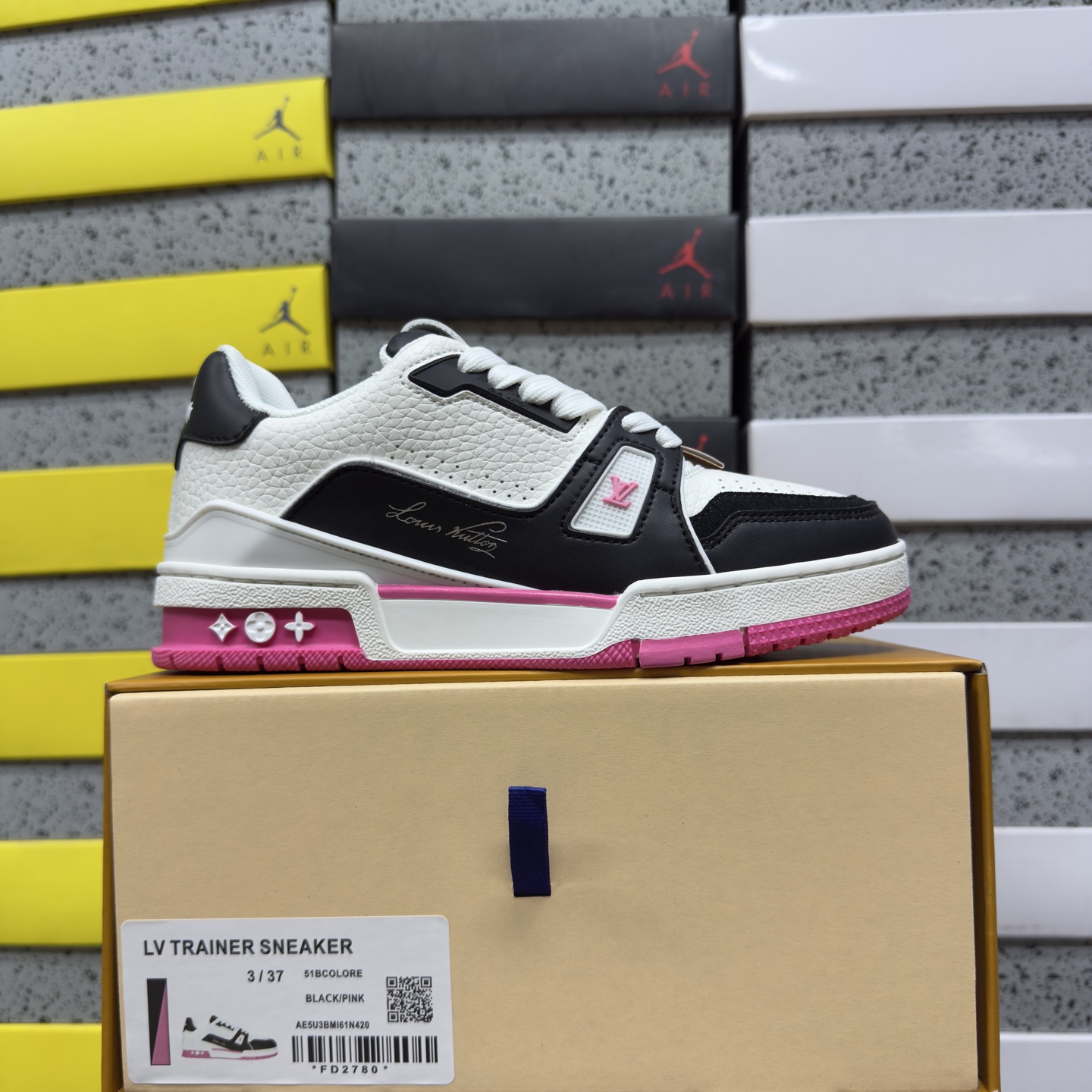 Louis Vuitton Trainer Black Pink BLACK/ - Image 10