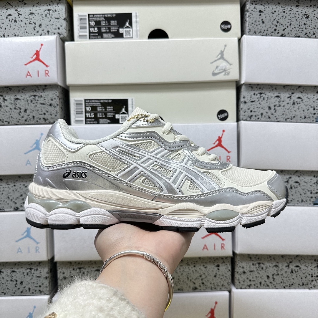 ASICS Gel-NYC Cream Pure Silver 1203A805-101 - Image 4