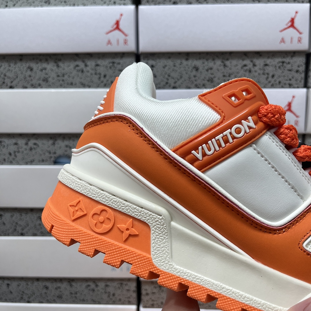 Louis Vuitton Trainer Maxi (White Orange) - Image 3