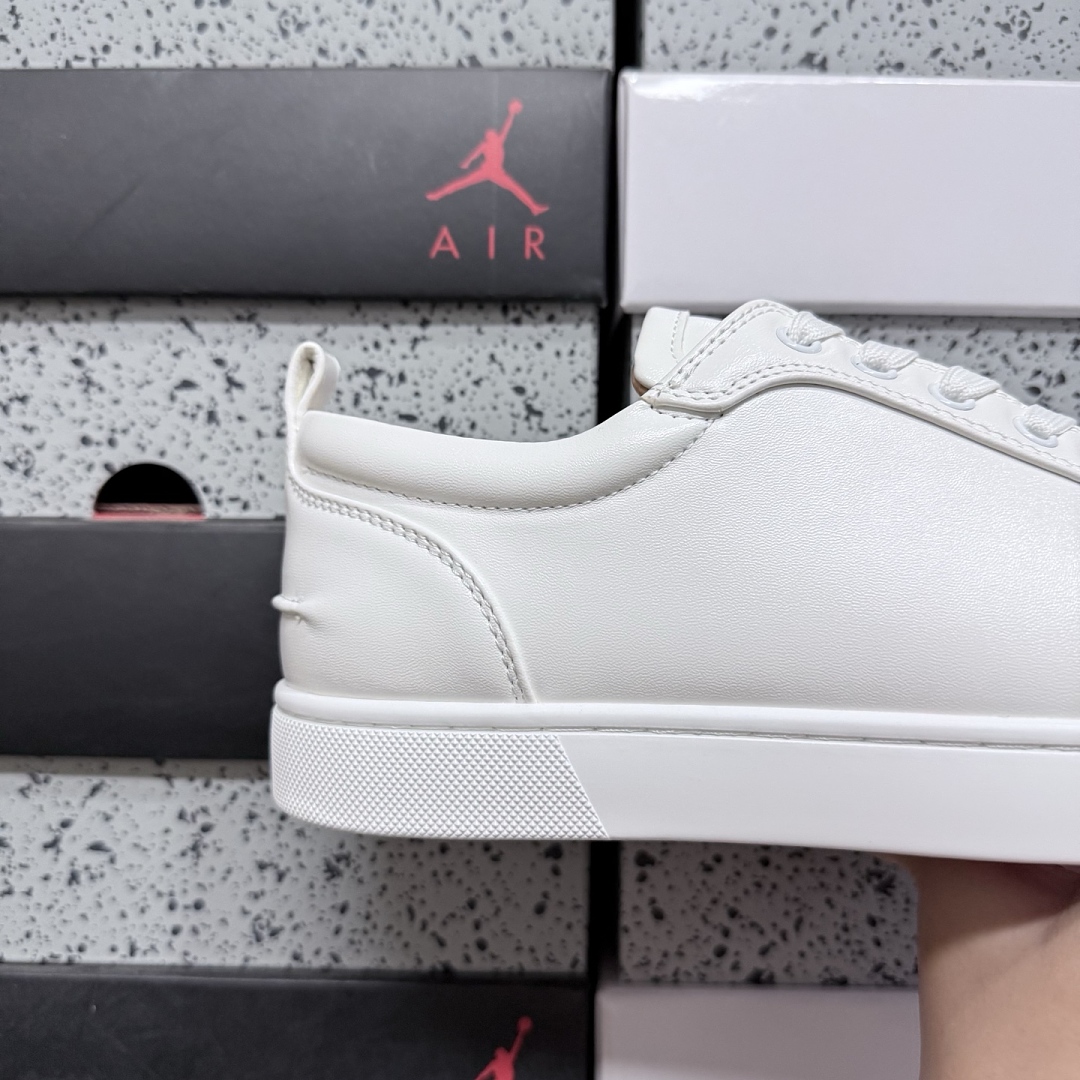 Christian Louboutin CL 32404223047 White Patent Stud - Image 9
