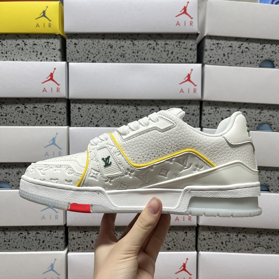 Louis Vuitton Trainer WHITE/YELLOW (White Yellow) - Image 9
