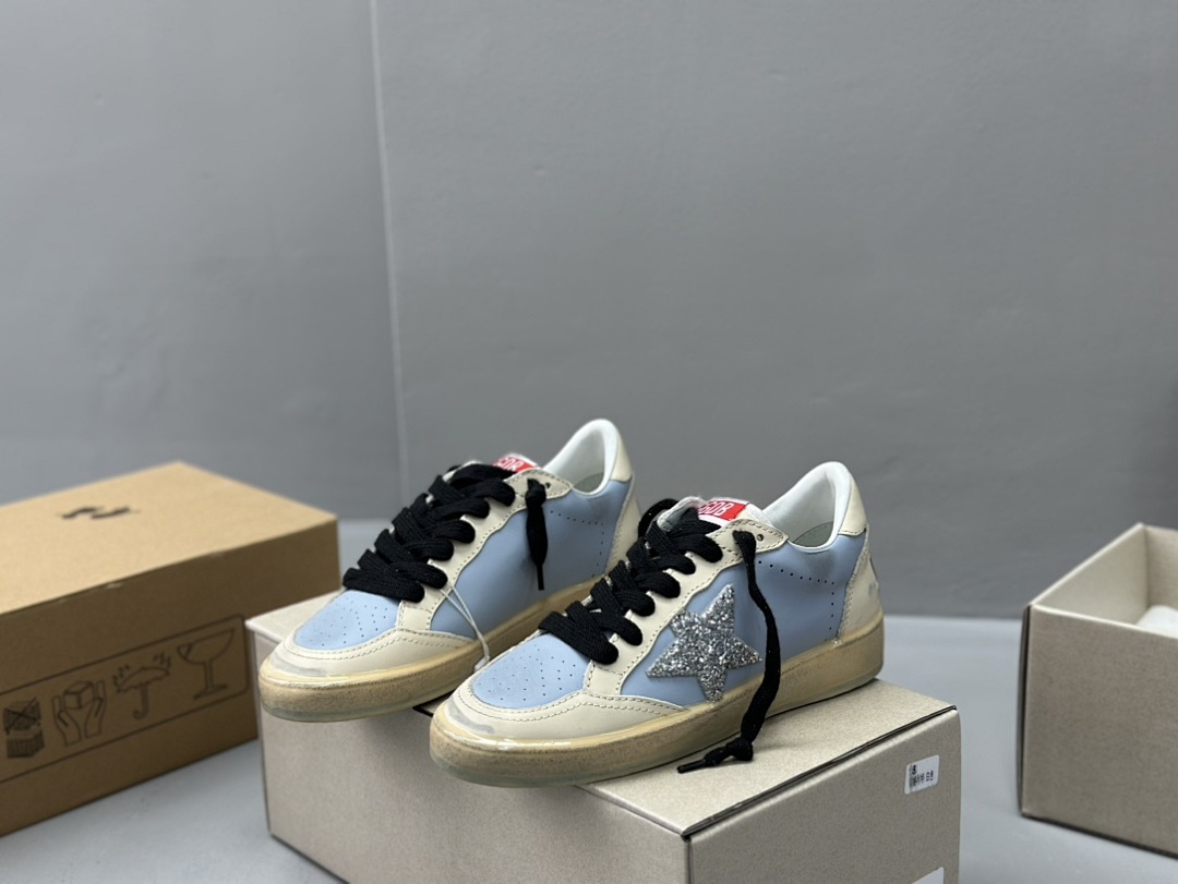 Golden Goose Deluxe Brand Limited Gum Sole Silver Star (White) - Image 7