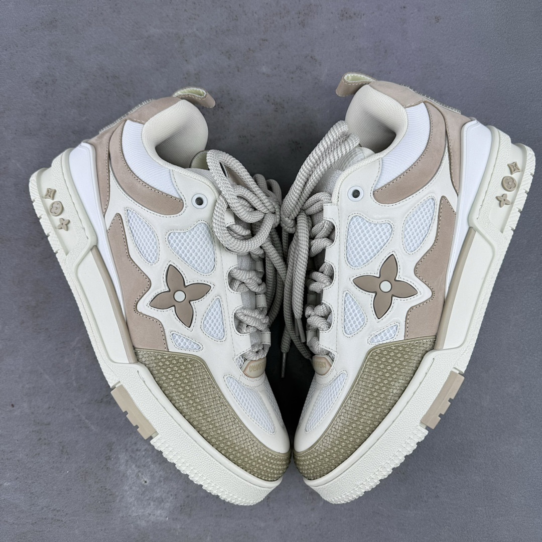 Louis Vuitton LV Skate White Brown Sneakers - Image 18