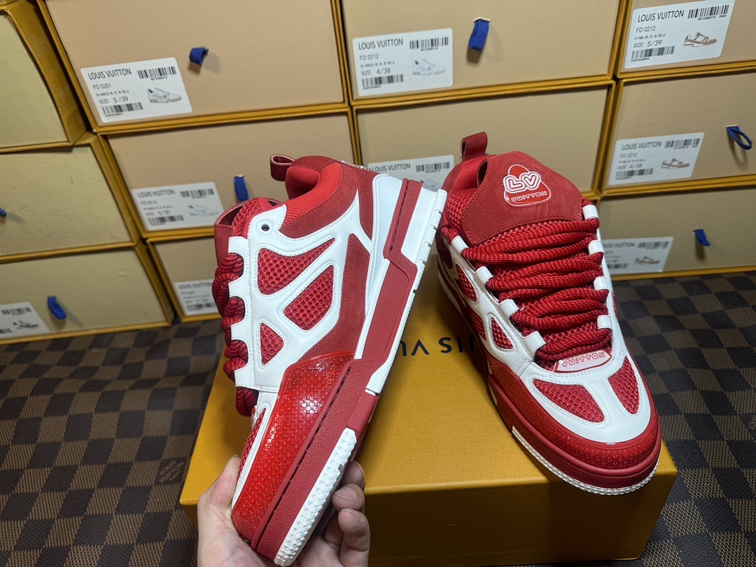 Louis Vuitton LV Skate Red Sports Shoes - Image 5