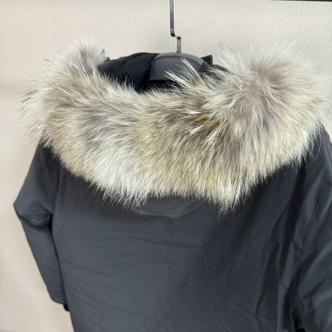 Canada Goose Parka 65 Ink Grey 5 - Image 7