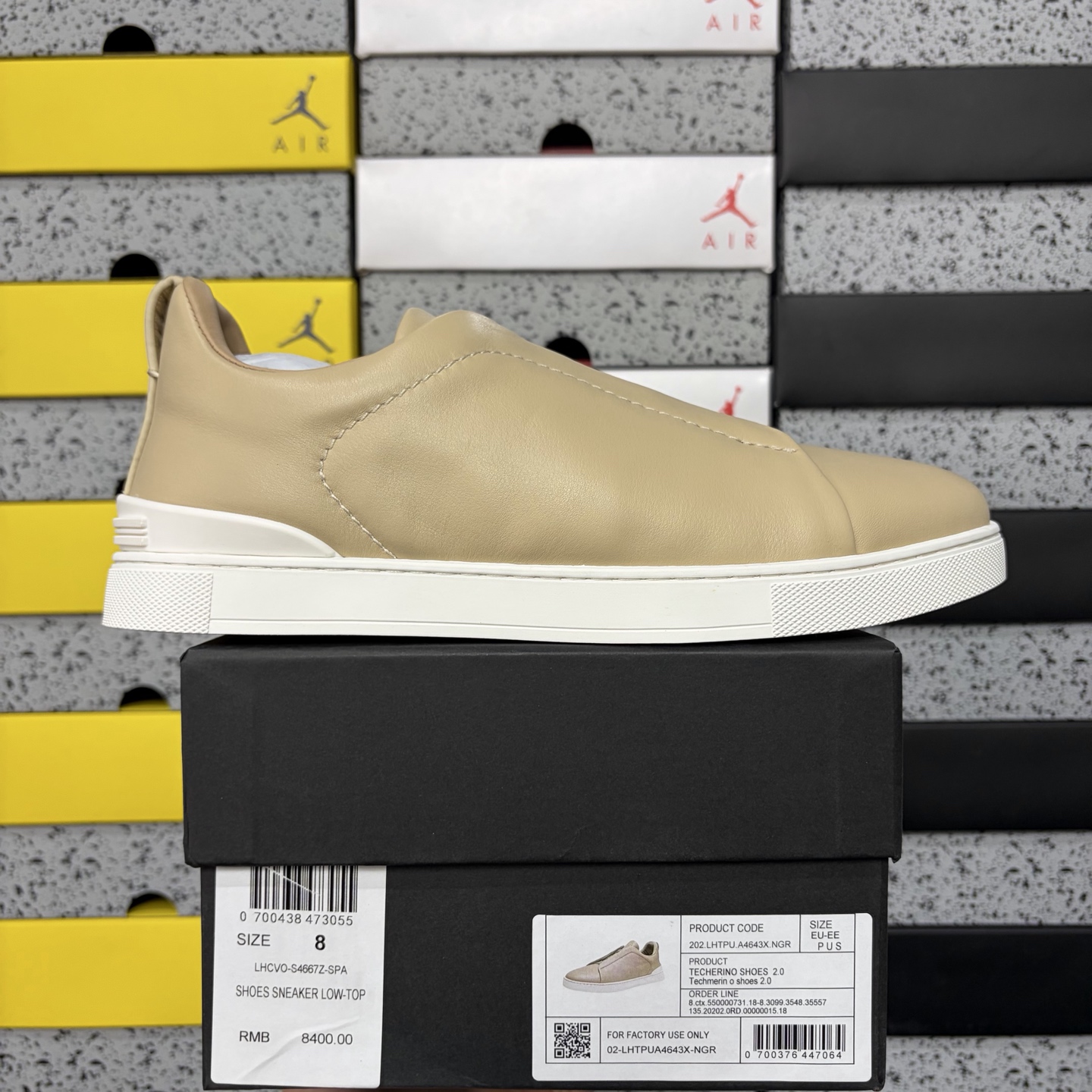 Zegna Deerskin Triple Stitch (White Yellow) - Image 11