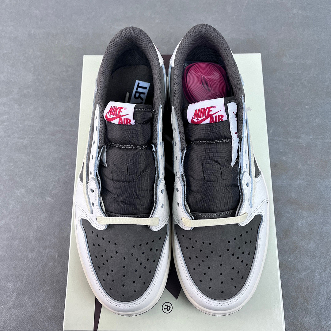 Chanel Travis Scott X Air Jordan 1 Low "Sail And Ridgerock - Image 2