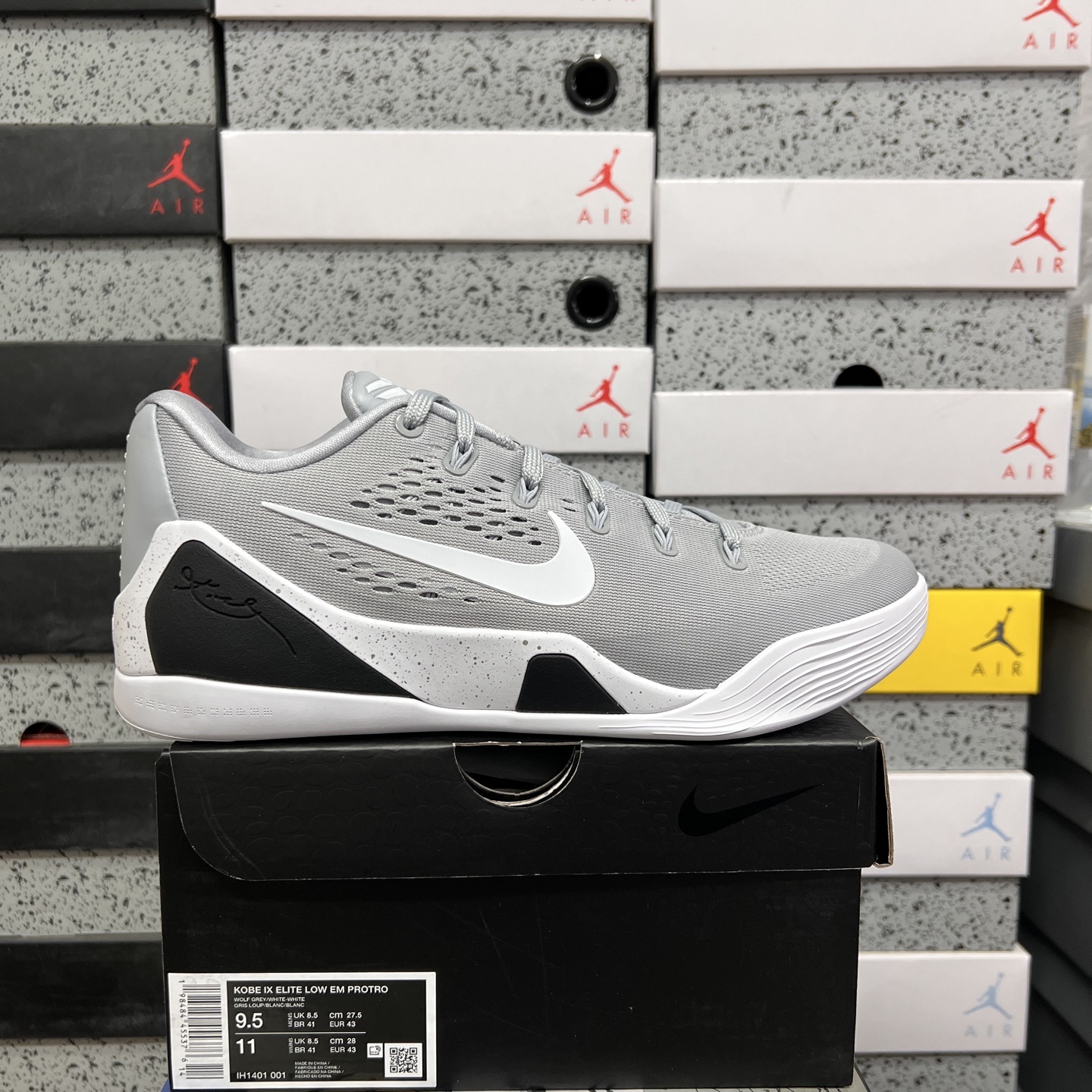 Nike Kobe 9 EM Low Protro TB Wolf Grey ZK9 (White) - Image 10