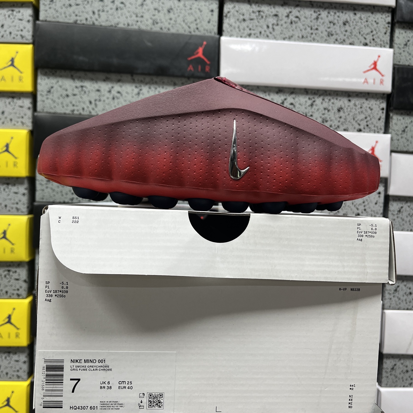 Nike Mind 001 Slide Team Red University HQ4307-601 - Image 10