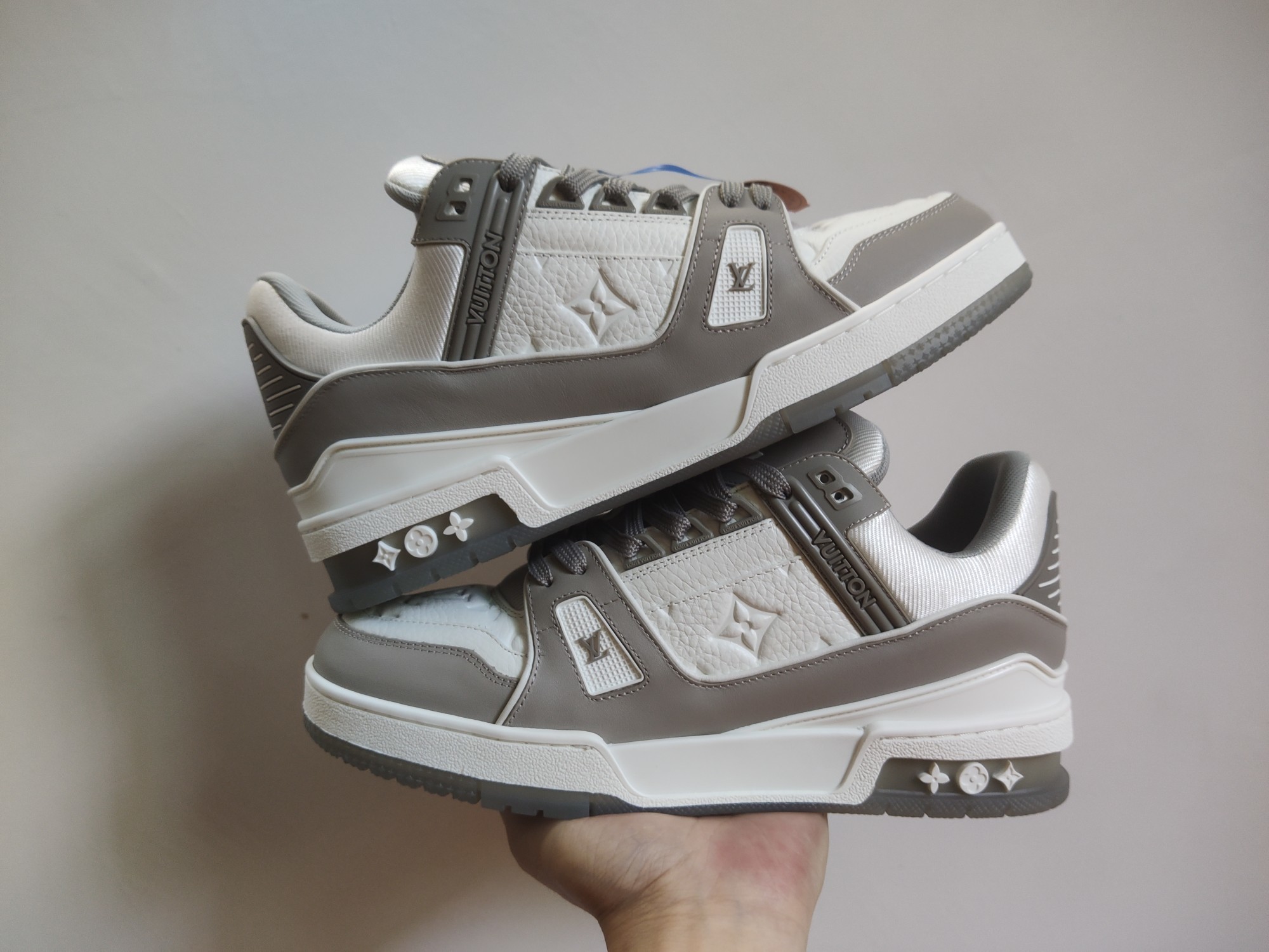 Louis Vuitton LV Trainer (Grey White) - Image 10