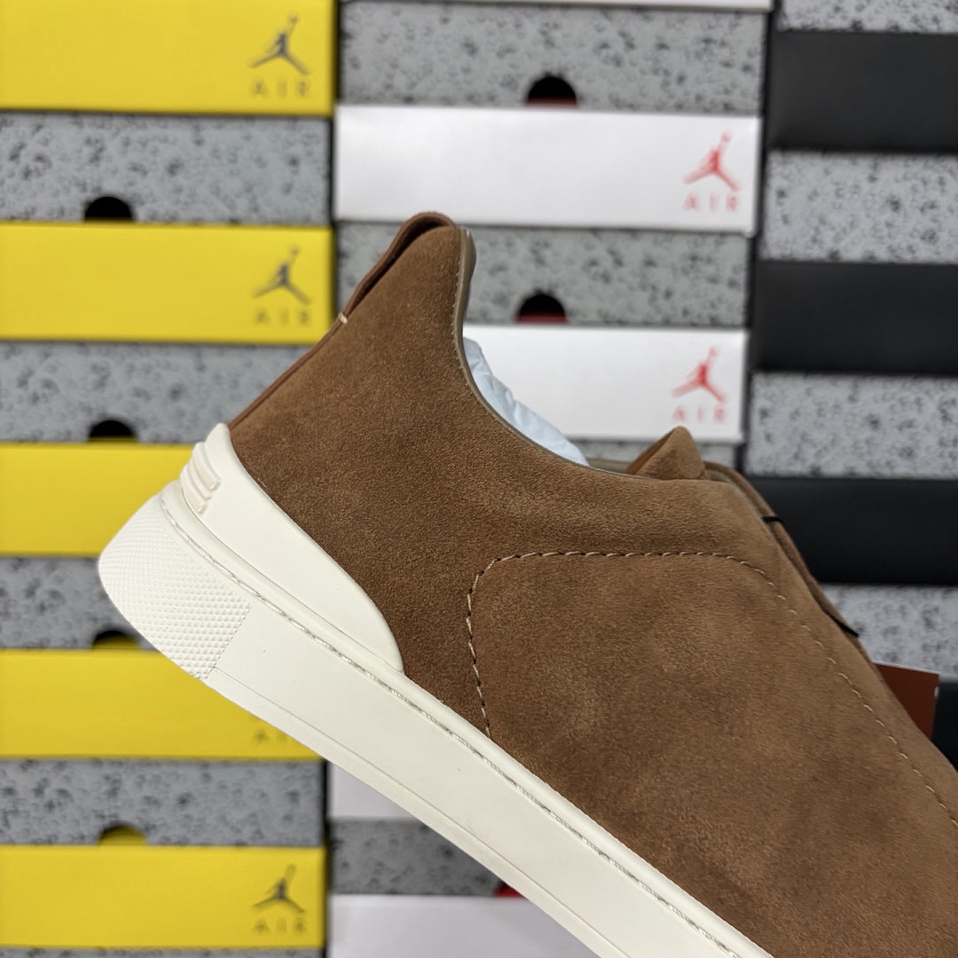 Zegna Deerskin Triple Stitch (Brown) - Image 3