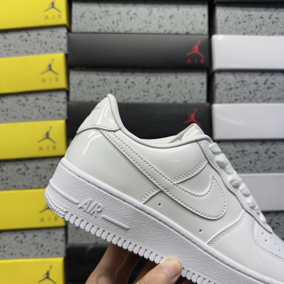 Nike Air Force 1 Low '07 Premium White Patent - Image 3