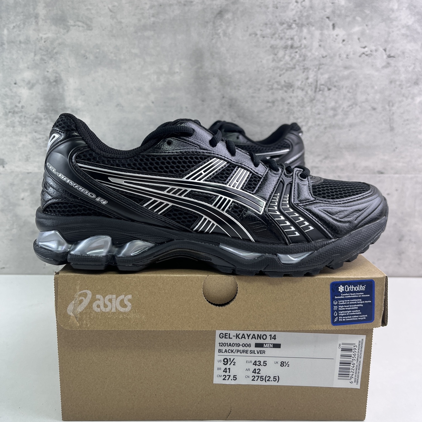 ASICS Gel-Kayano 14 Black Pure Silver 1201A019-006 - Image 10