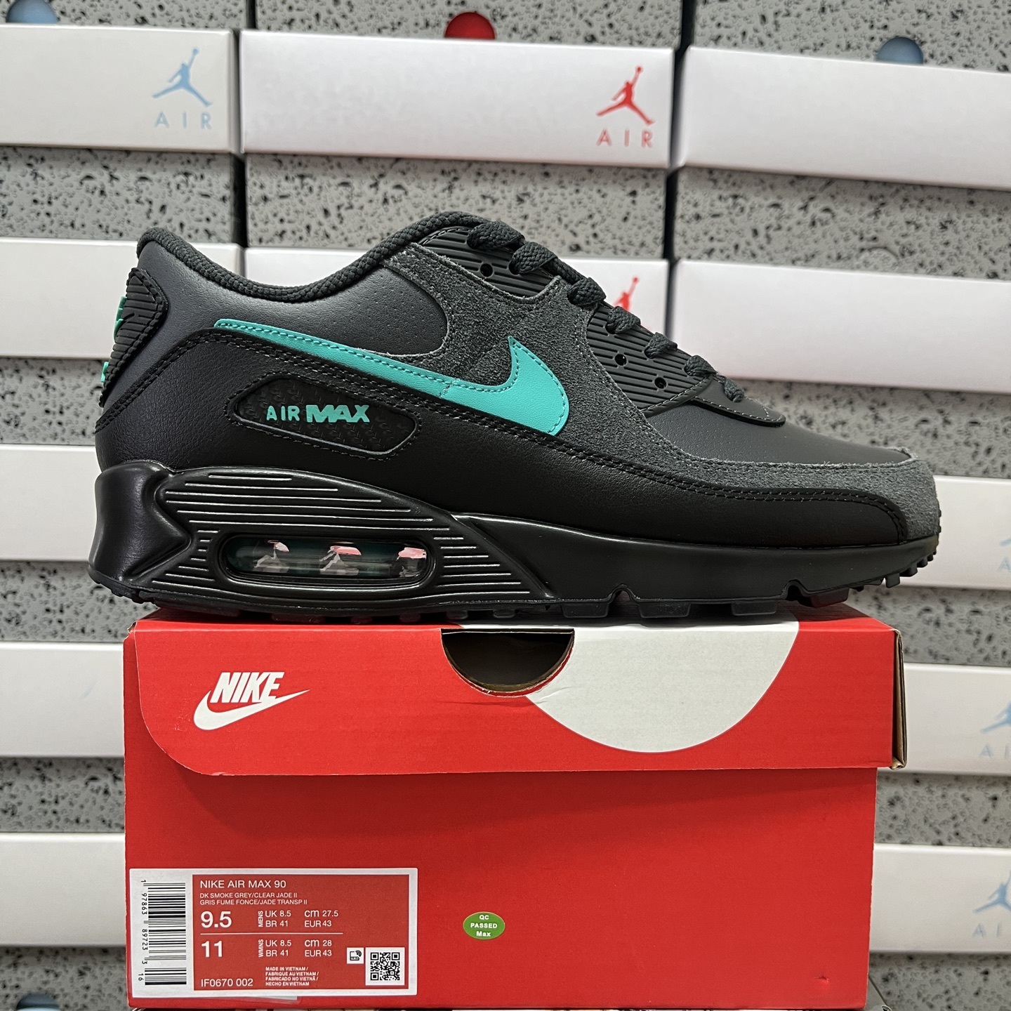 Nike Air Max 90 Black Clear Jade - Image 10